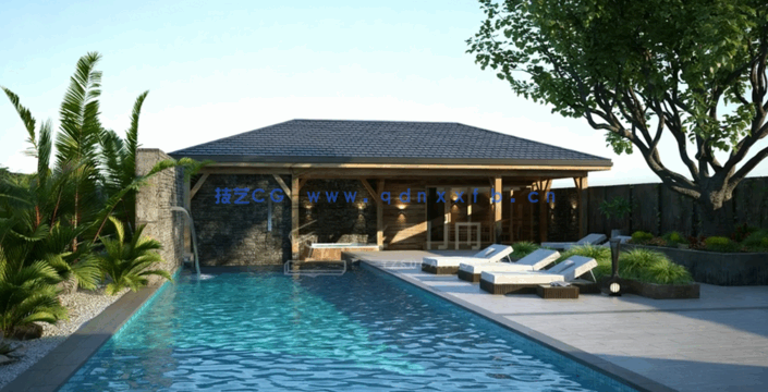 小型花园场景3D模型Archmodels Vol.248(图4)