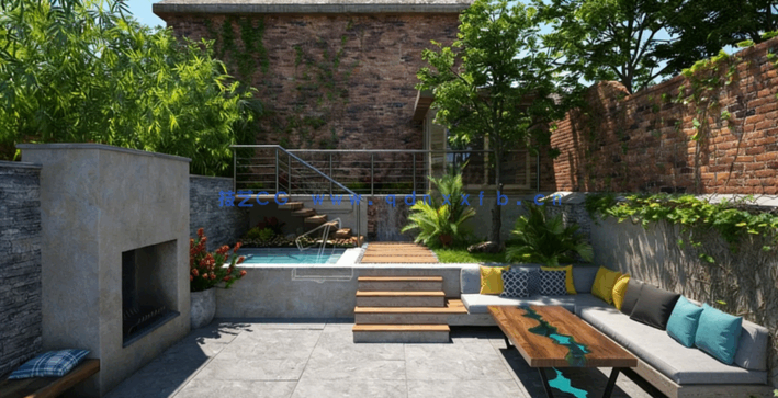 小型花园场景3D模型Archmodels Vol.248(图5)