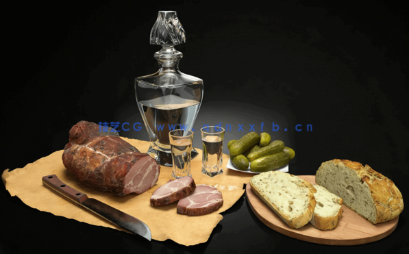 食物美食3D模型 Archmodels Vol.217(图4)