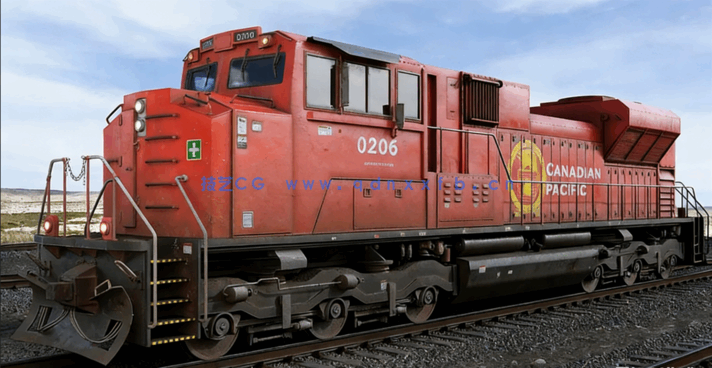 火车铁轨火车站Evermotion – Archmodels vol. 223(图3)