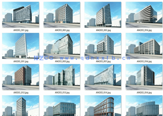 城市楼房建筑高楼大厦3D模型 Evermotion Archmodels Vol.203(图2)