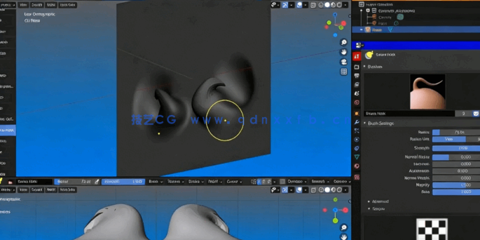 Blender 4编辑模式设置与人体建模训练视频教程(图4)