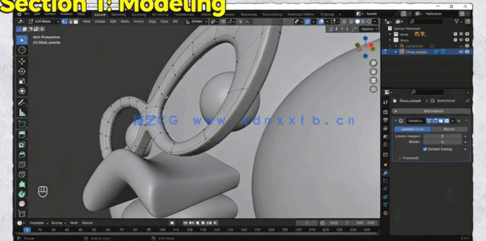 Blender 2024建模纹理粒子系统三大模块技术训练视频教程(图4)