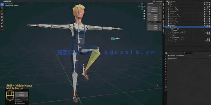 Blender唯美低多边形角色与环境场景制作视频教程(图6)