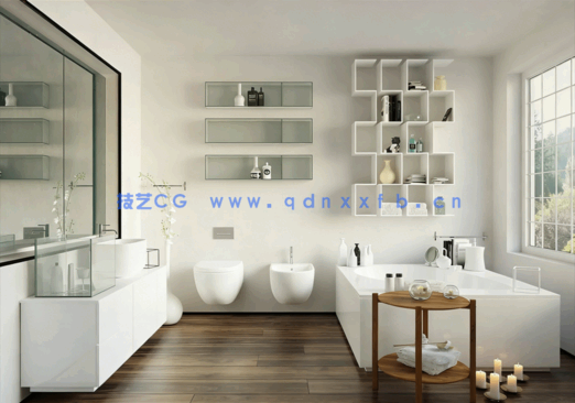 浴室洗漱台3D模型 Evermotion – Archmodels Vol.168(图2)