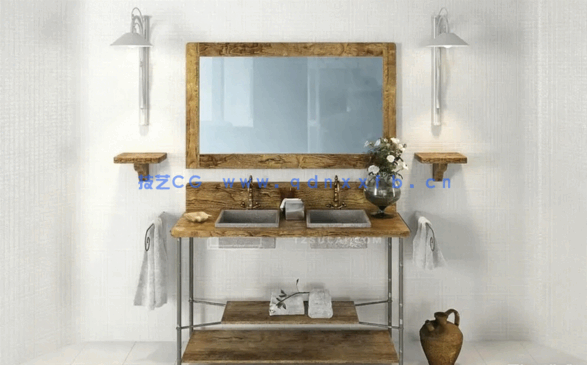 浴室洗漱台3D模型 Evermotion – Archmodels Vol.168(图3)