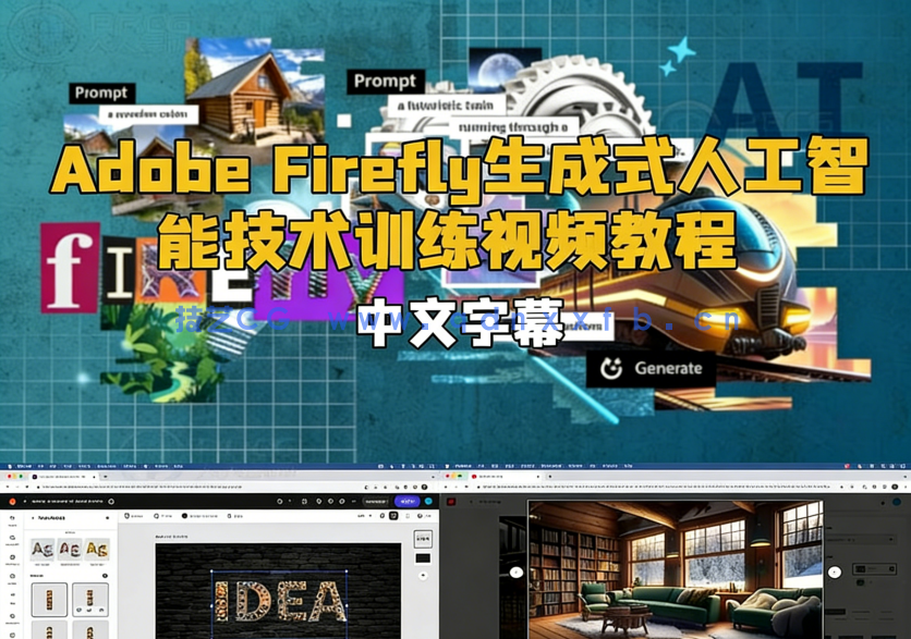 【中文字幕】Adobe Firefly生成式人工智能AI技术训练视频教程(图6)
