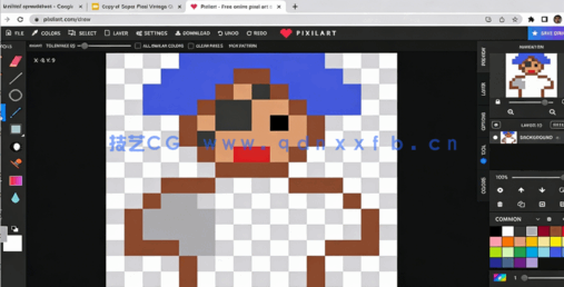  Pixilart与Piskel像素艺术角色制作视频教程(图3)