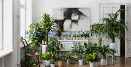  室内盆栽植物Evermotion - Archmodels vol.282(图3)