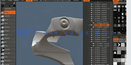 3DCoat中Retopo UVs硬表面建模技术训练视频教程(图1)