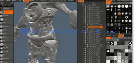 3DCoat中Retopo UVs硬表面建模技术训练视频教程(图4)