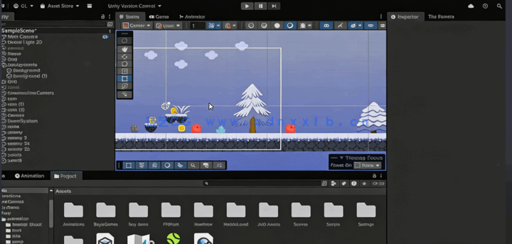 Unity 6冰雪主题2D平台射击游戏完整实例制作(图4)