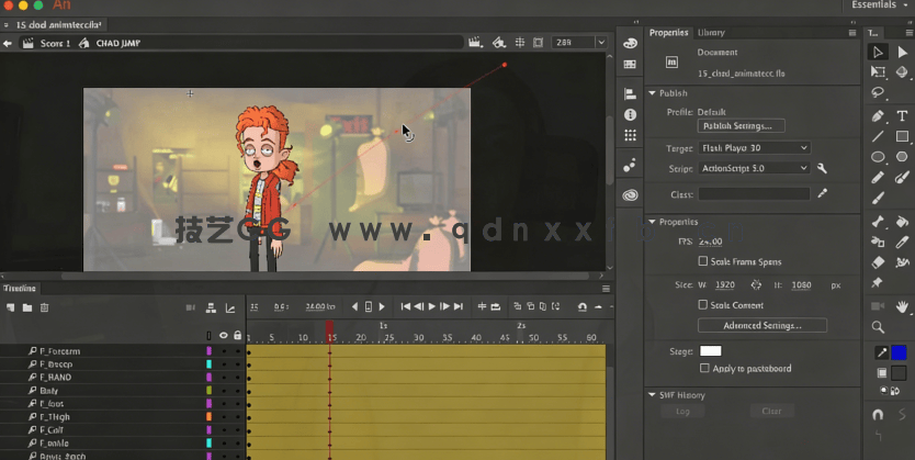 【中文字幕】Adobe Animate 2D角色绑定动画核心技术视频(图3)