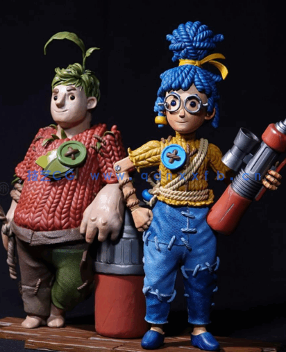 [3D打印人物] 科迪与小梅《双人成行》游戏角色雕刻手办3D打印模型(图1)