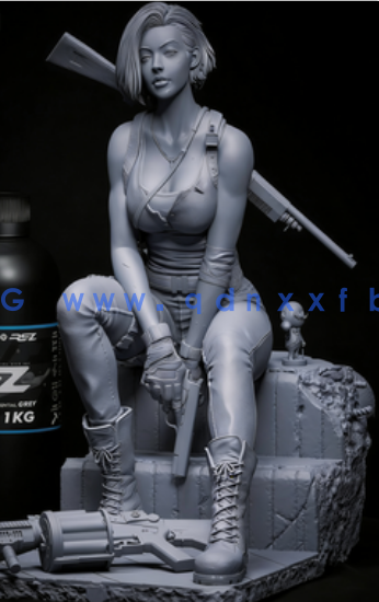 [3D打印人物] 吉尔·瓦伦丁Jill Valentine《生化危机》游戏角色雕刻手办3D打印(图4)