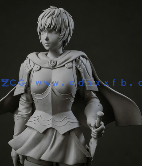 [3D打印人物] 卡思嘉Casca《剑风传奇》动漫角色雕刻手办3D打印模型(图5)