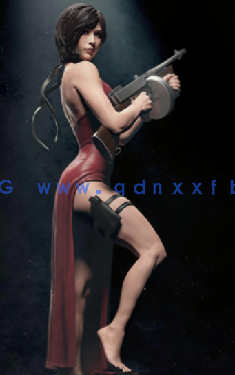 [3D打印人物] 艾达·王Ada Wong持枪《生化危机》游戏角色雕刻手办3D打印模(图2)