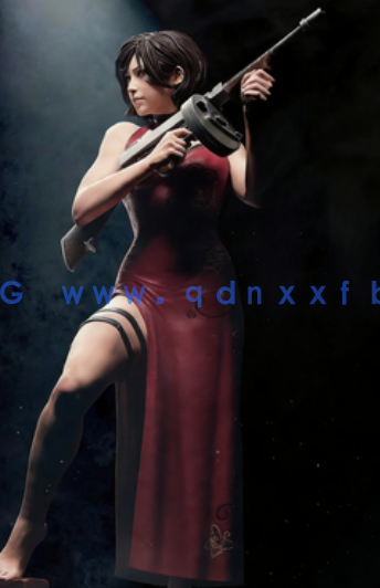 [3D打印人物] 艾达·王Ada Wong持枪《生化危机》游戏角色雕刻手办3D打印模(图3)