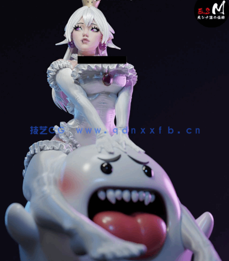 [3D打印人物] 害羞幽灵公主Booette《超级马力欧》游戏角色雕刻手办3D打印(图3)