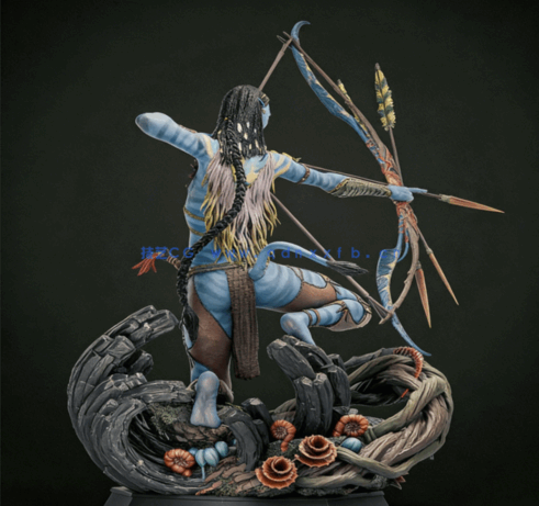 [3D打印人物] 奈蒂莉Neytiri《阿凡达》影视角色雕刻手办3D打印模型(图2)