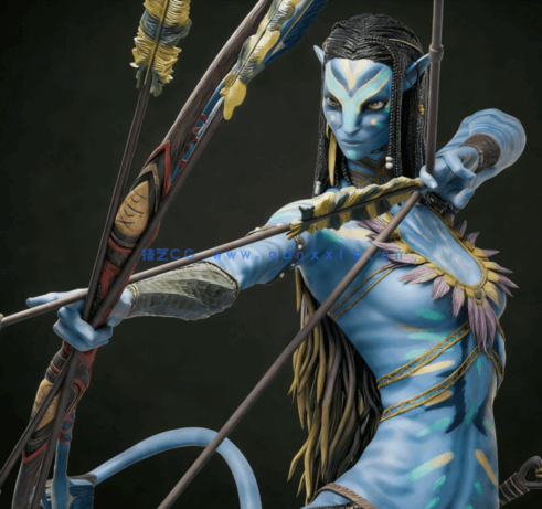 [3D打印人物] 奈蒂莉Neytiri《阿凡达》影视角色雕刻手办3D打印模型(图1)