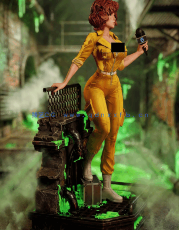 [3D打印人物] 艾普尔·奥尼尔April O Neil《忍者神龟》动漫角色雕刻手办3D打(图2)