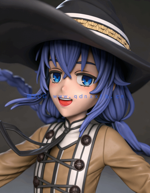 [3D打印人物] 洛琪希·米格路迪亚《无职转生》动漫角色雕刻手办3D打印模型(图2)