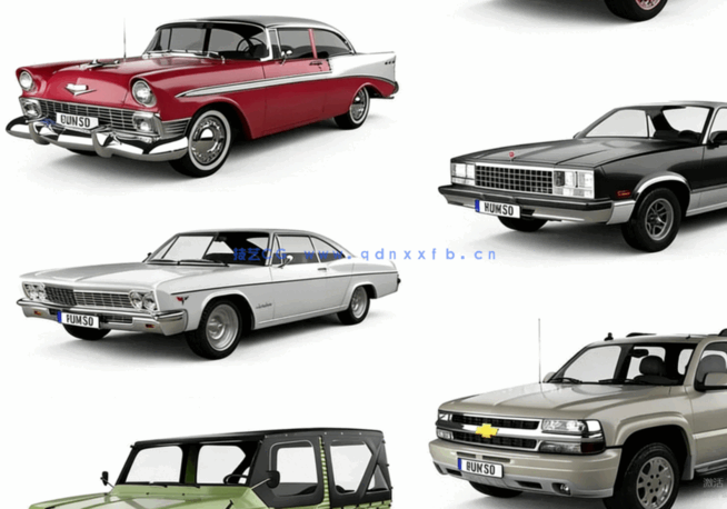 2020年8月汽车3D模型Car 3D Models Bundle August 2020(图1)