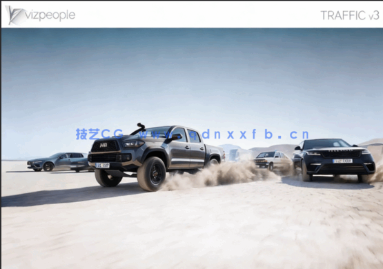 交通工具40个汽车3D模型 VizPeople 3D Traffic V3(图2)