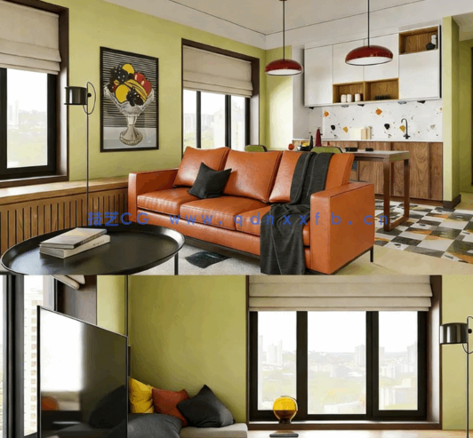 [室内设计] Blender高质量室内家具设计场景3D模型 第十季(图1)