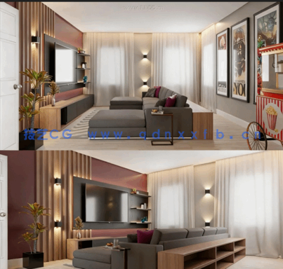 室内设计] Blender高质量室内家具设计场景3D模型 第八季(图2)