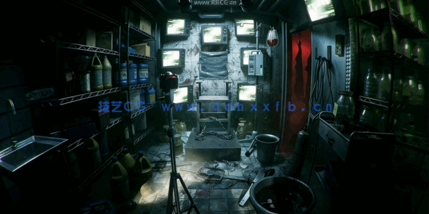 [室内设计] 恐怖压抑氛围房屋房间生活家具高精度3D模型资产库(图2)