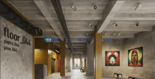 [室内设计] 15组画廊艺术馆办公室等公共室内场景3D模型合集 Evermotion第(图2)