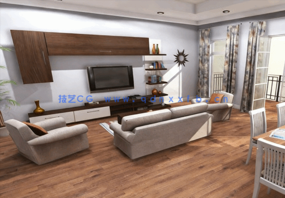 室内设计] Reallusion Iclone家庭客厅卧室厨房饭厅等室内场景3D模型合集(图4)