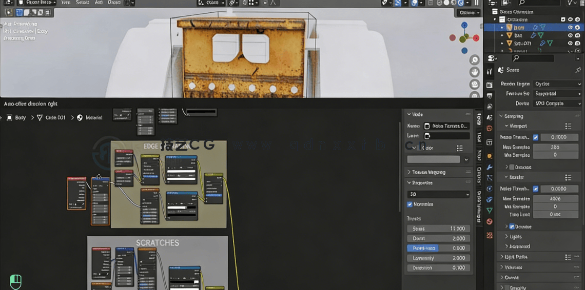 Blender逼真机器人模型完整制作流程视频教程(图6)
