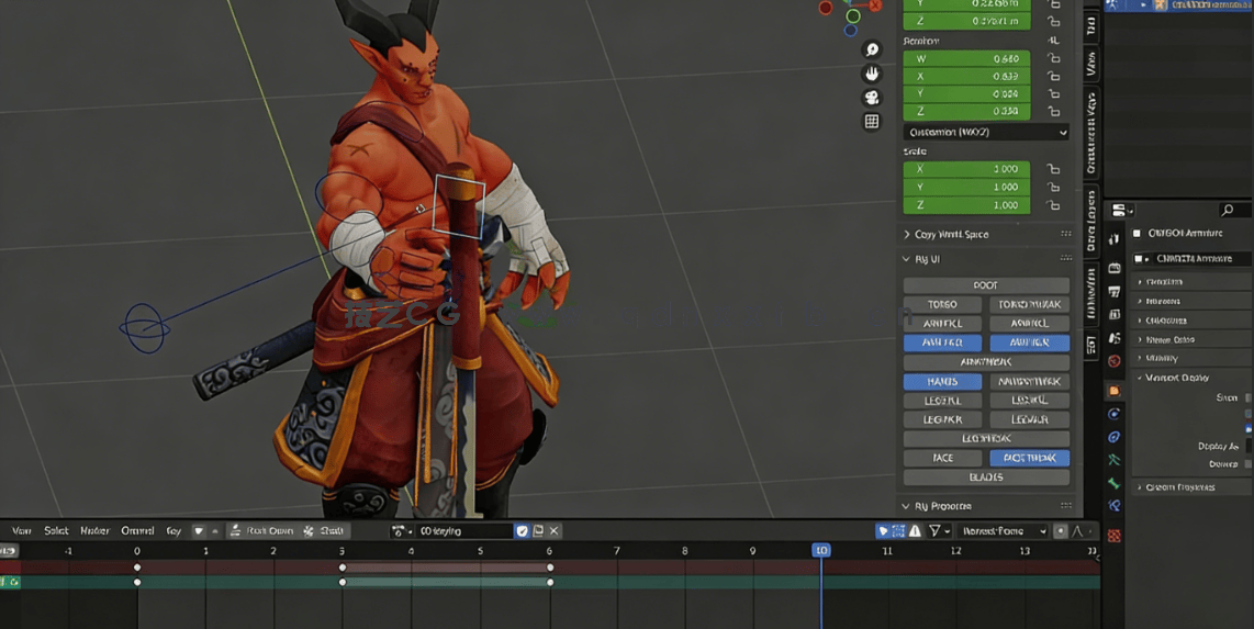 Blender角色动作动画大师级训练视频教程第二季 (图4)