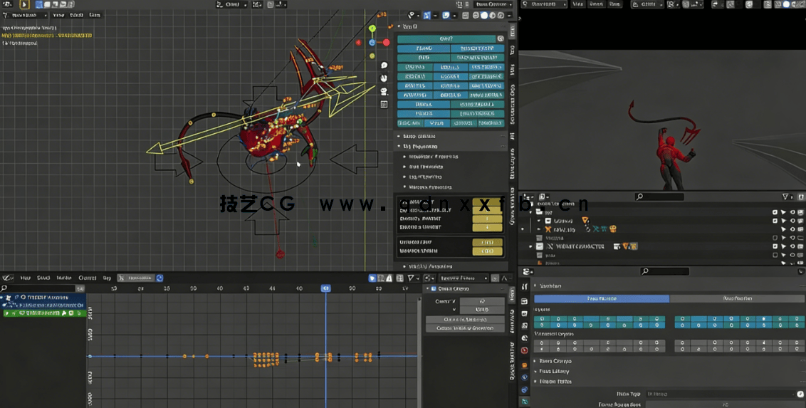 Blender角色动作动画大师级训练视频教程第二季 (图6)