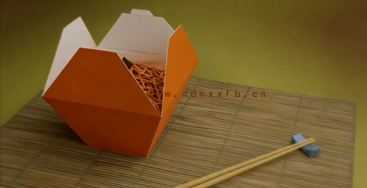 lender美味面条干拌面实例制作视频教程(图4)