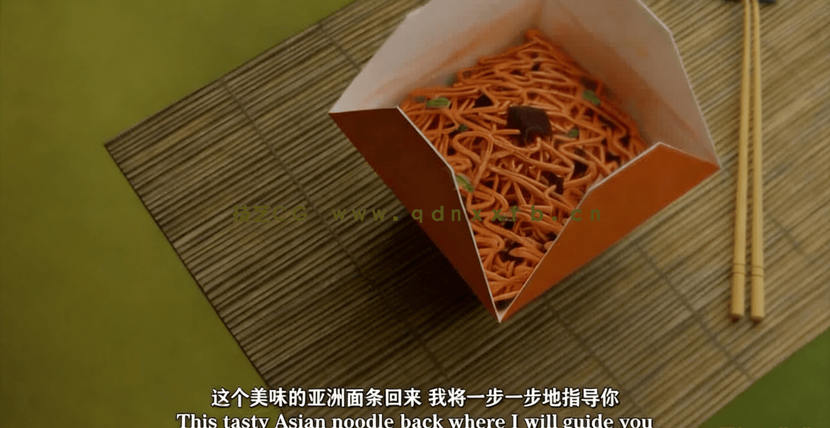 lender美味面条干拌面实例制作视频教程(图3)