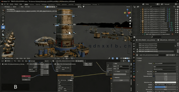 3D环境场景概念艺术数字绘景工作流程视频教程(图3)