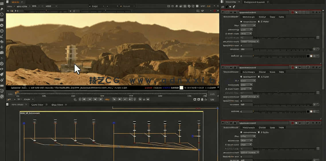 3D环境场景概念艺术数字绘景工作流程视频教程(图6)