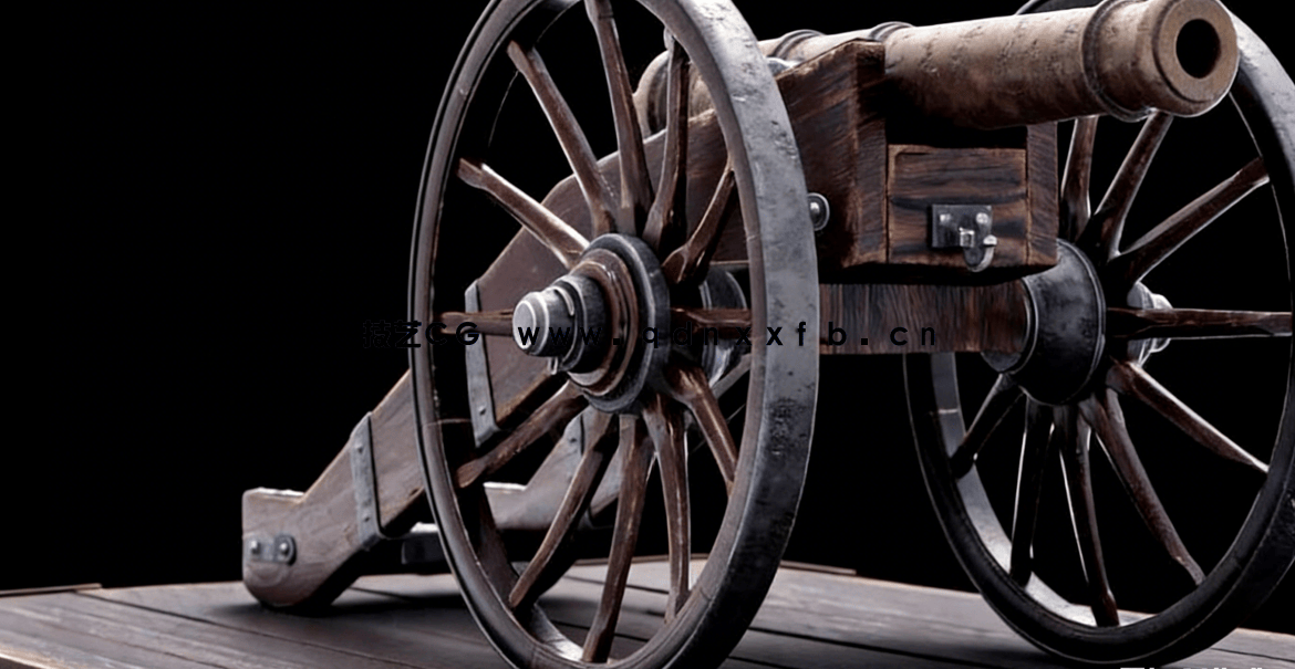 Blender古老大炮完整制作工作流程视频教程(图5)