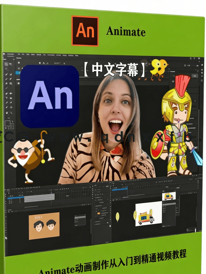 【中文字幕】Adobe Animate 2022动画制作从入门到精通视频教程(图6)