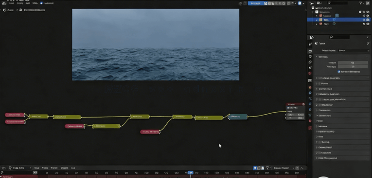 Blender逼真海洋场景实例制作视频教程 (图2)
