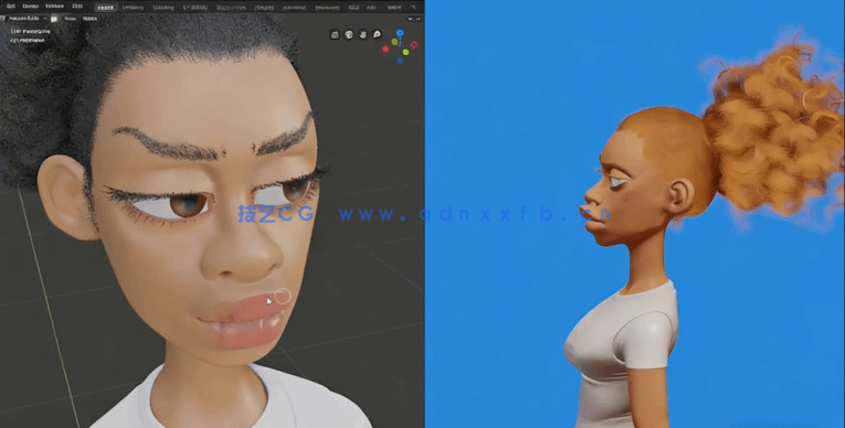  Blender夸张卡通角色建模工作流视频教程 (图4)