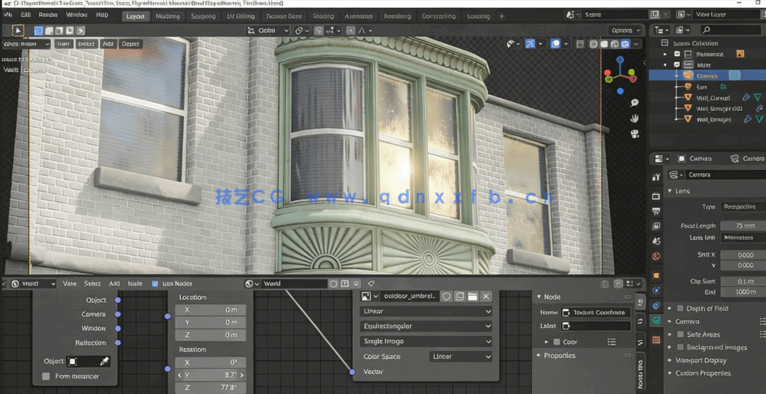 Blender游戏建筑房屋场景修建模型视频教程(图4)