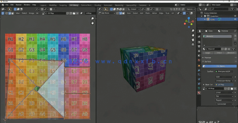 Blender中UV映射游戏贴图视频教程 (图3)