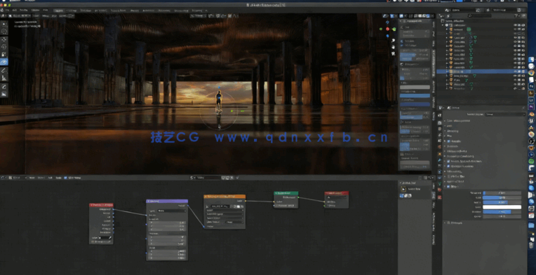 Blender混合式科幻场景建模视频教程(图2)