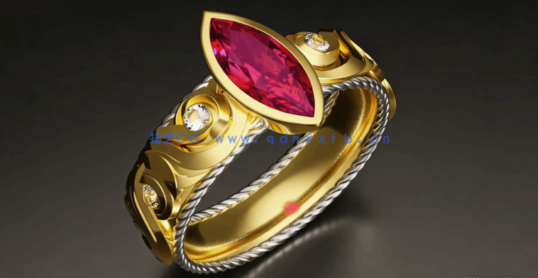 Blender珠宝首饰3D打印级设计实例制作视频教程(图3)