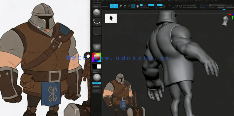 Zbrush基础入门核心技术实战训练视频教程 (图2)